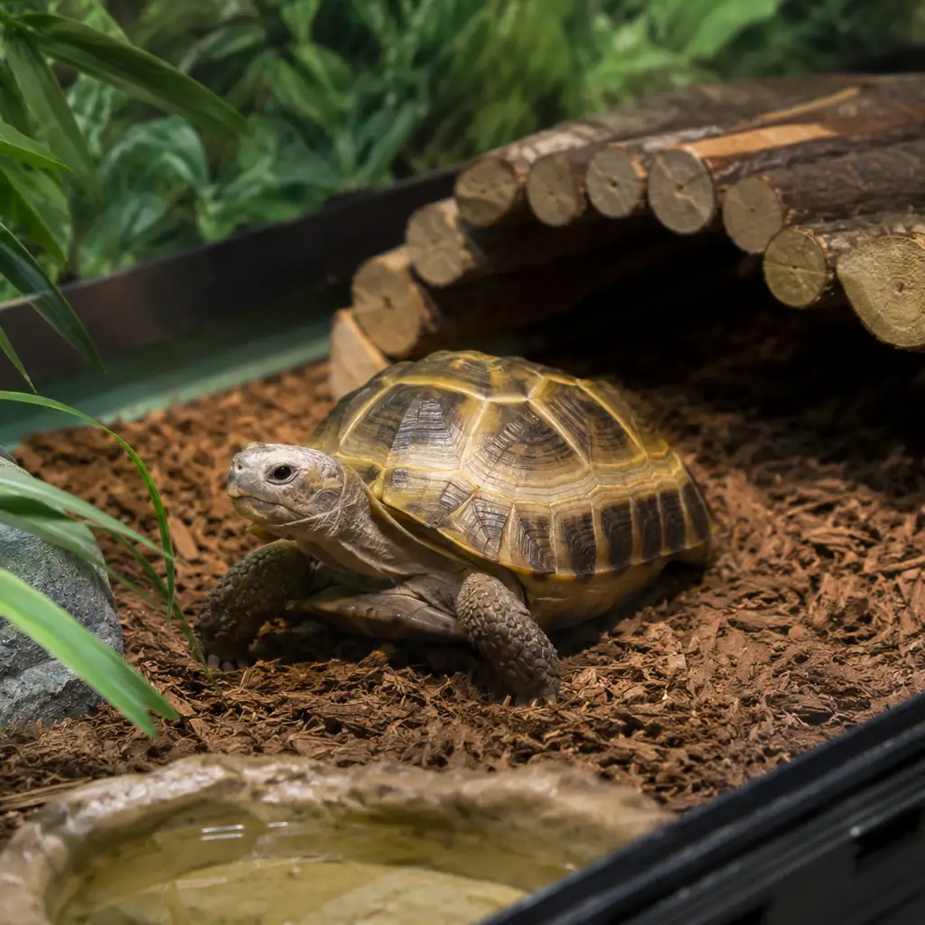 Close-up of a tortoise at Walk on the Wildside